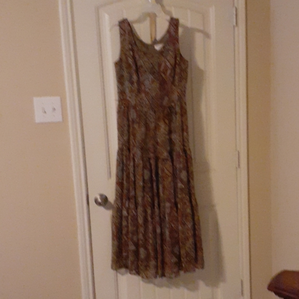 Coldwater Creek sleeveless multicolor dress